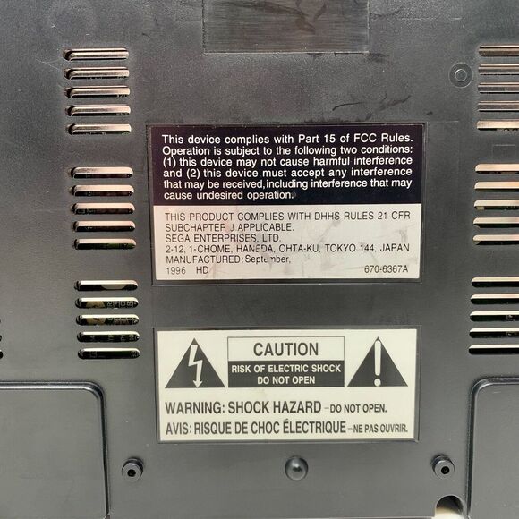 SEGA Saturn Home Console System Package RF Switch 1 Controller US Version RARE - Picture 11 of 16